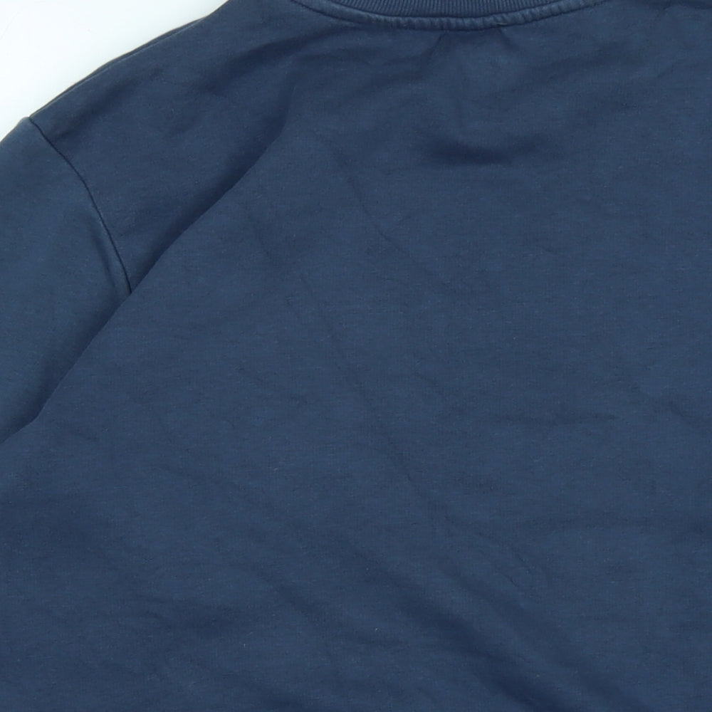 H&M Boys Blue Polyester Pullover Sweatshirt Size 14 Years