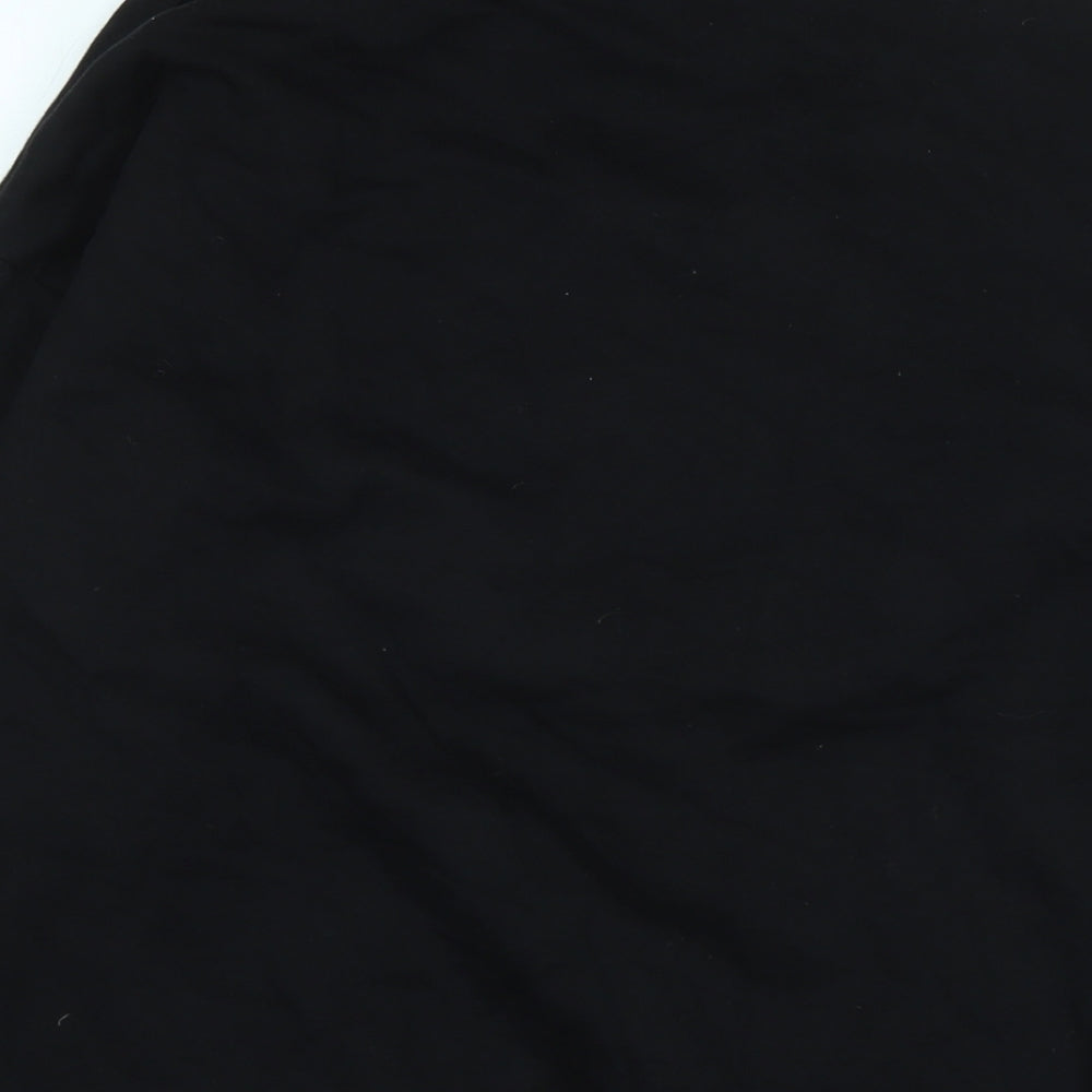 Teemil Womens Black Polyester Pullover Sweatshirt Size 10