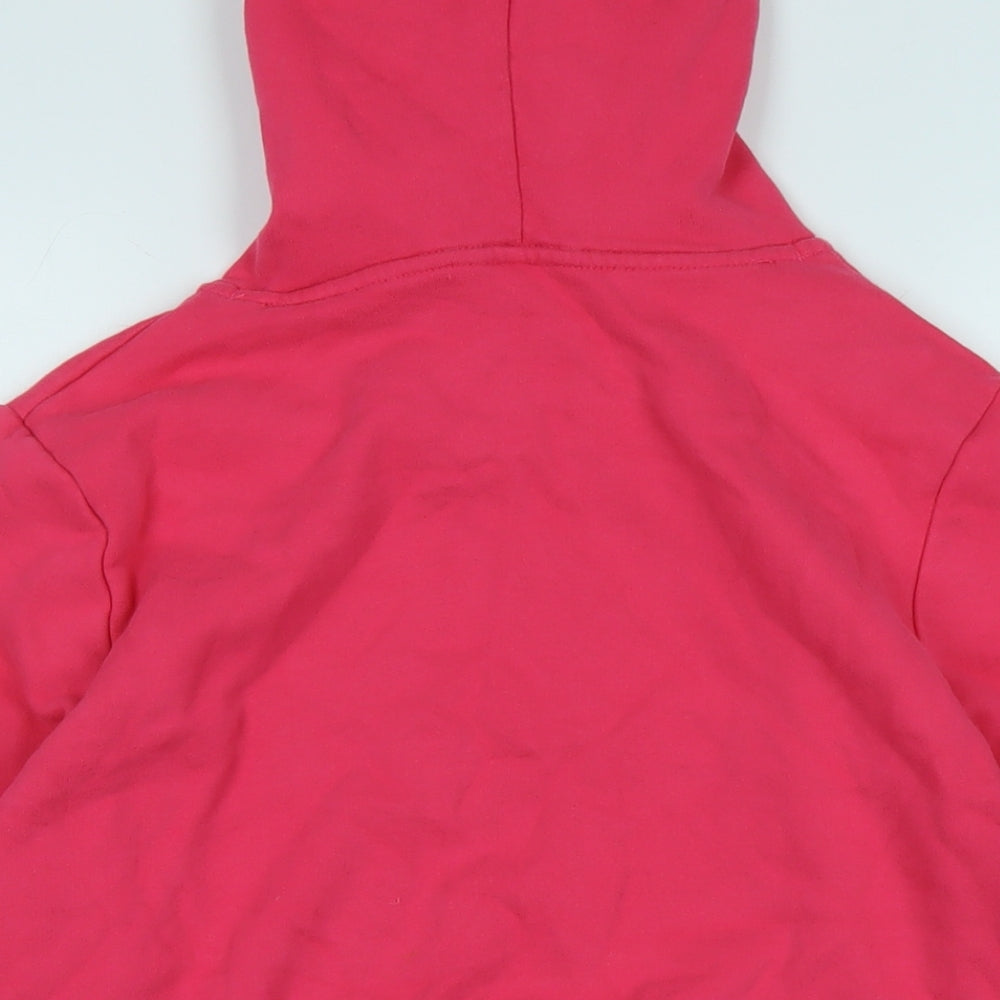 Marks & Spencer Womens Pink Polyester Pullover Hoodie Size 12