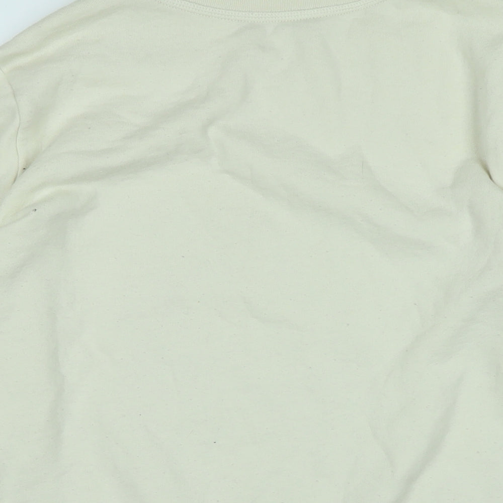 Marks & Spencer Womens Ivory Polyester Pullover Sweatshirt Size 14