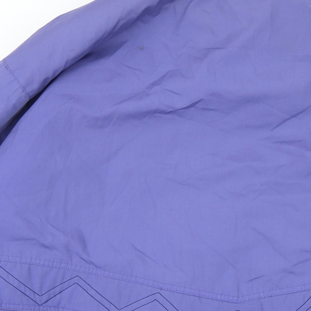 TELEMAC Womens Purple Jacket Coat Size 14 Zip