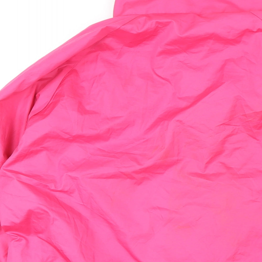WORKOUT Womens Pink Jacket Size 8 Zip