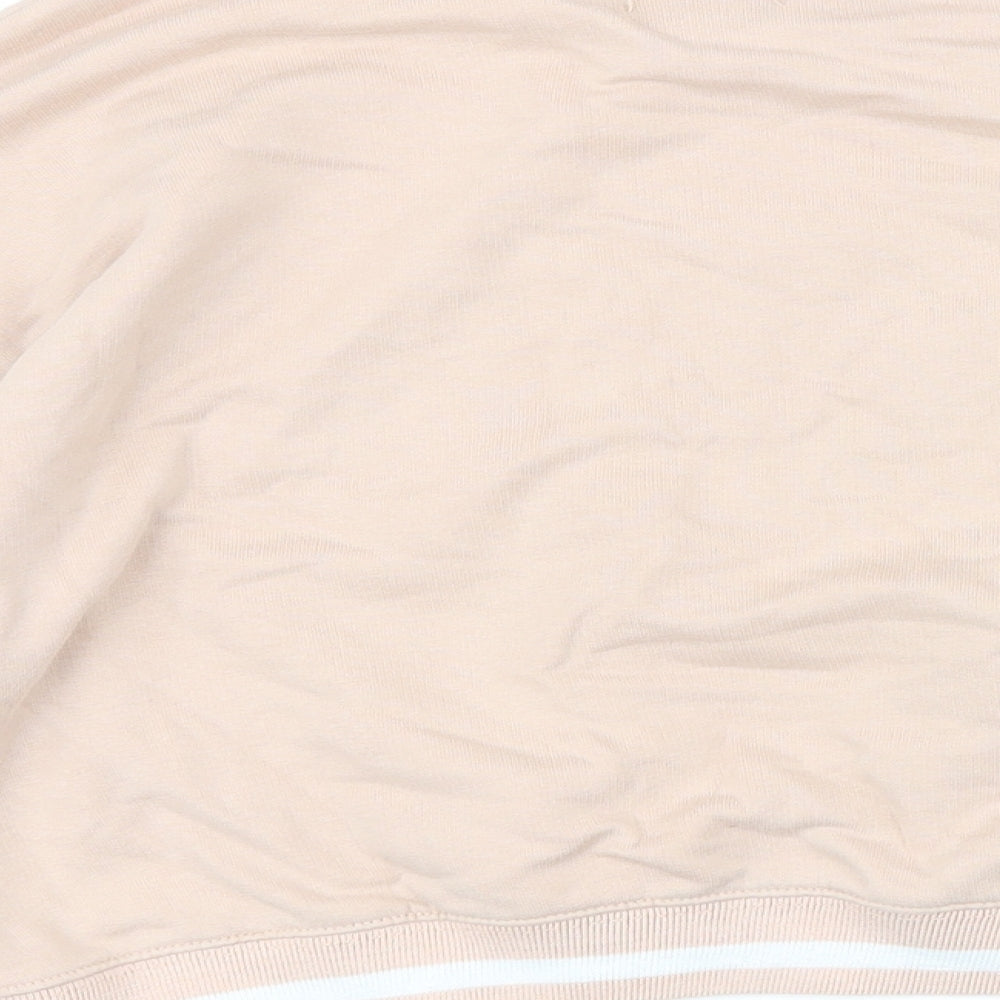 Pull&Bear Womens Pink Cotton Pullover Sweatshirt Size XS
