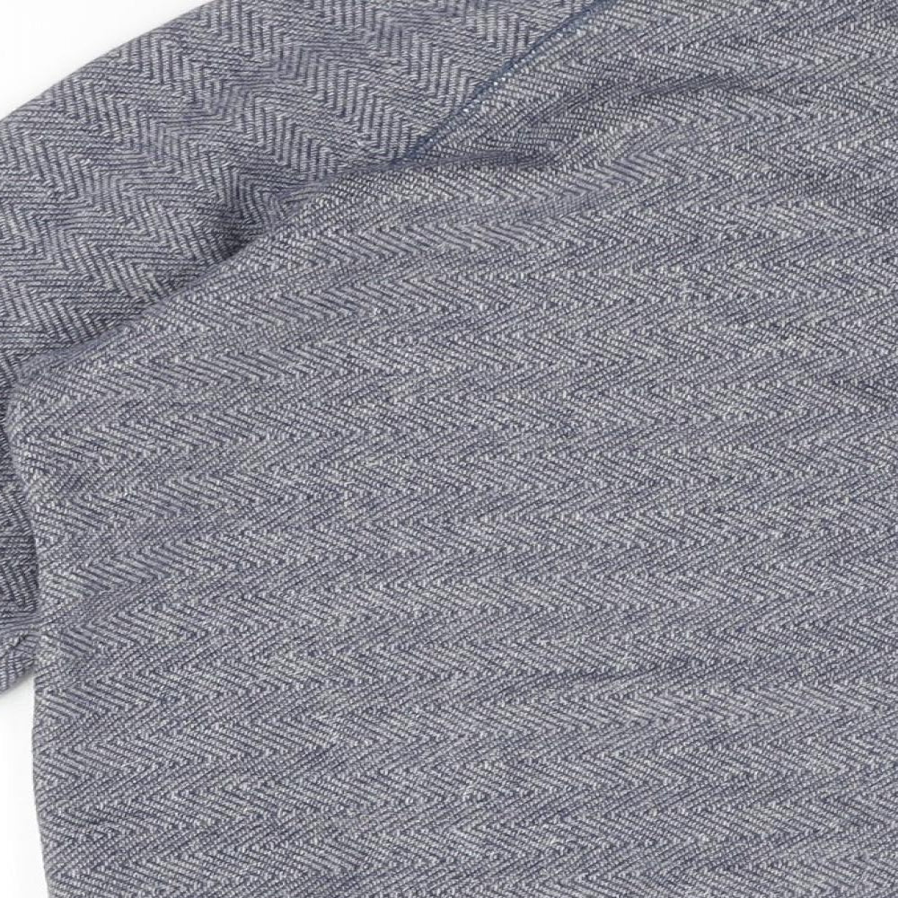 Selected Homme Mens Blue Cotton Pullover Sweatshirt Size M