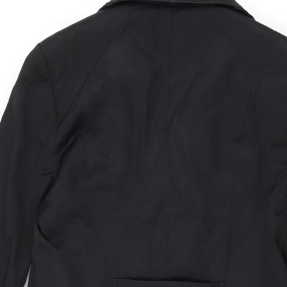 Marc New York Womens Black Overcoat Coat Size XS Button