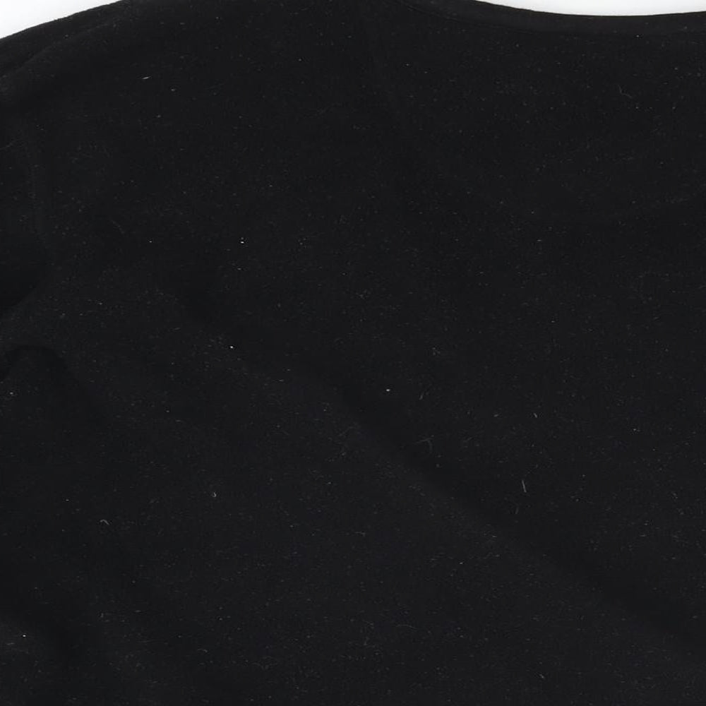 Atlantic Terrain Mens Black Polyester T-Shirt Size L V-Neck