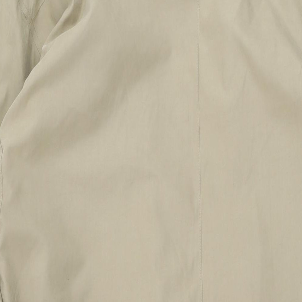 Rainman Mens Beige Overcoat Coat Size 40 Button