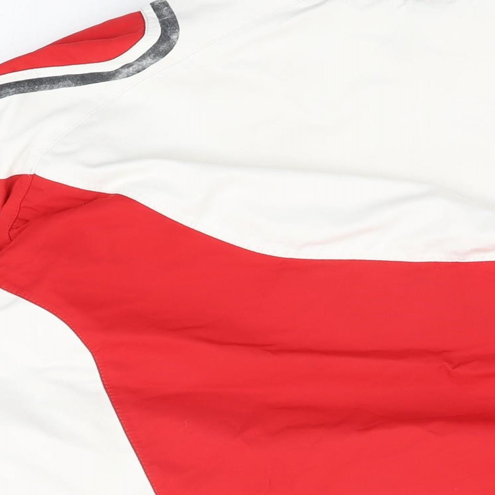 Wed'ze Mens Red Rain Coat Coat Size L Zip