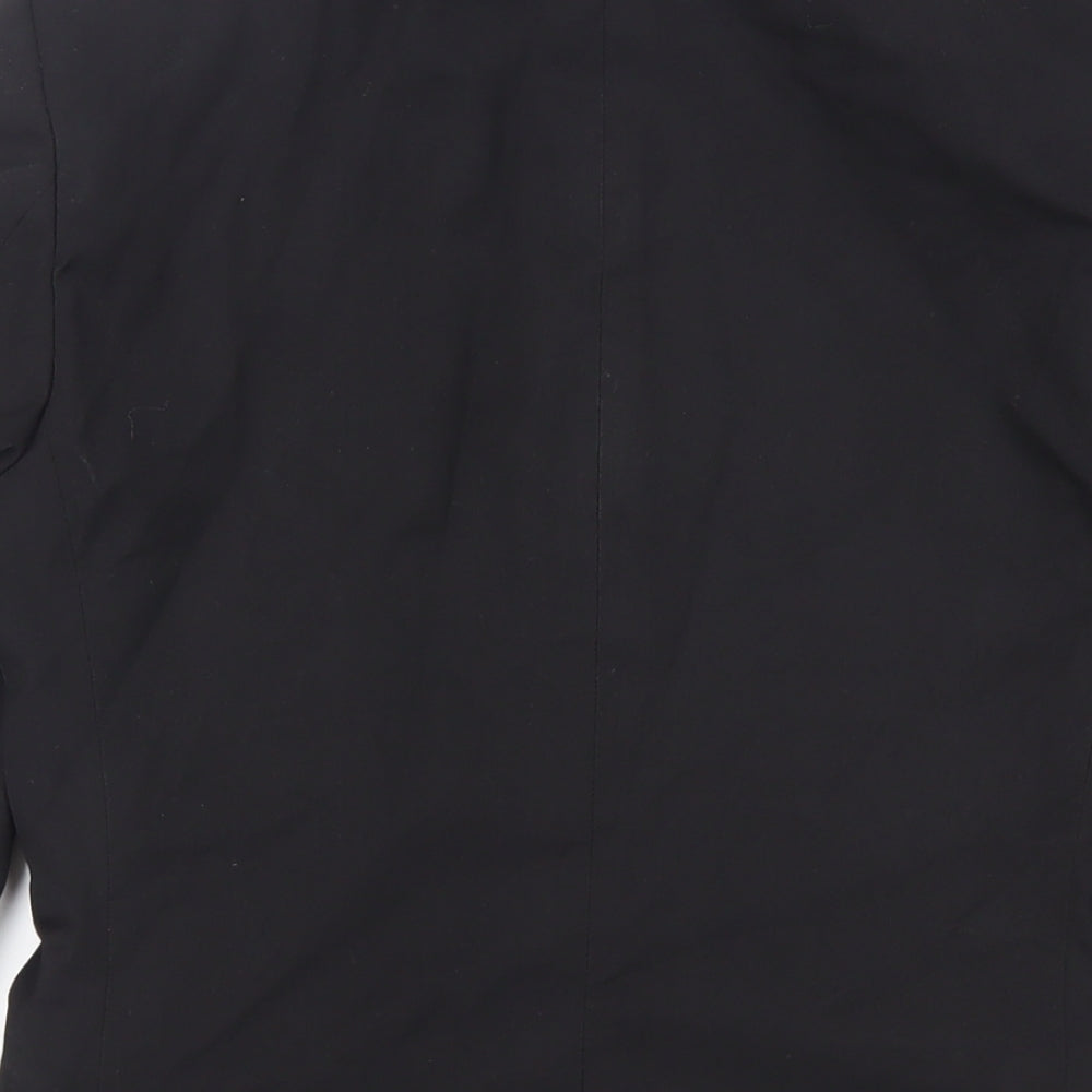 Topman Mens Black Polyester Jacket Suit Jacket Size 34 Regular