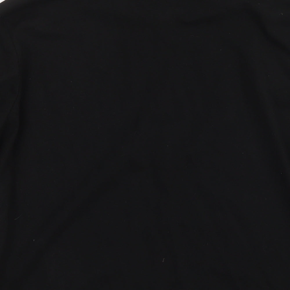 Boohoo Mens Black Cotton Full Zip Sweatshirt Size M