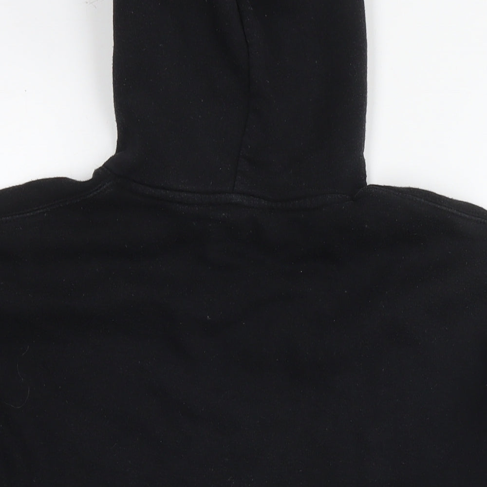 Zara Womens Black Polyester Pullover Hoodie Size XS Pullover