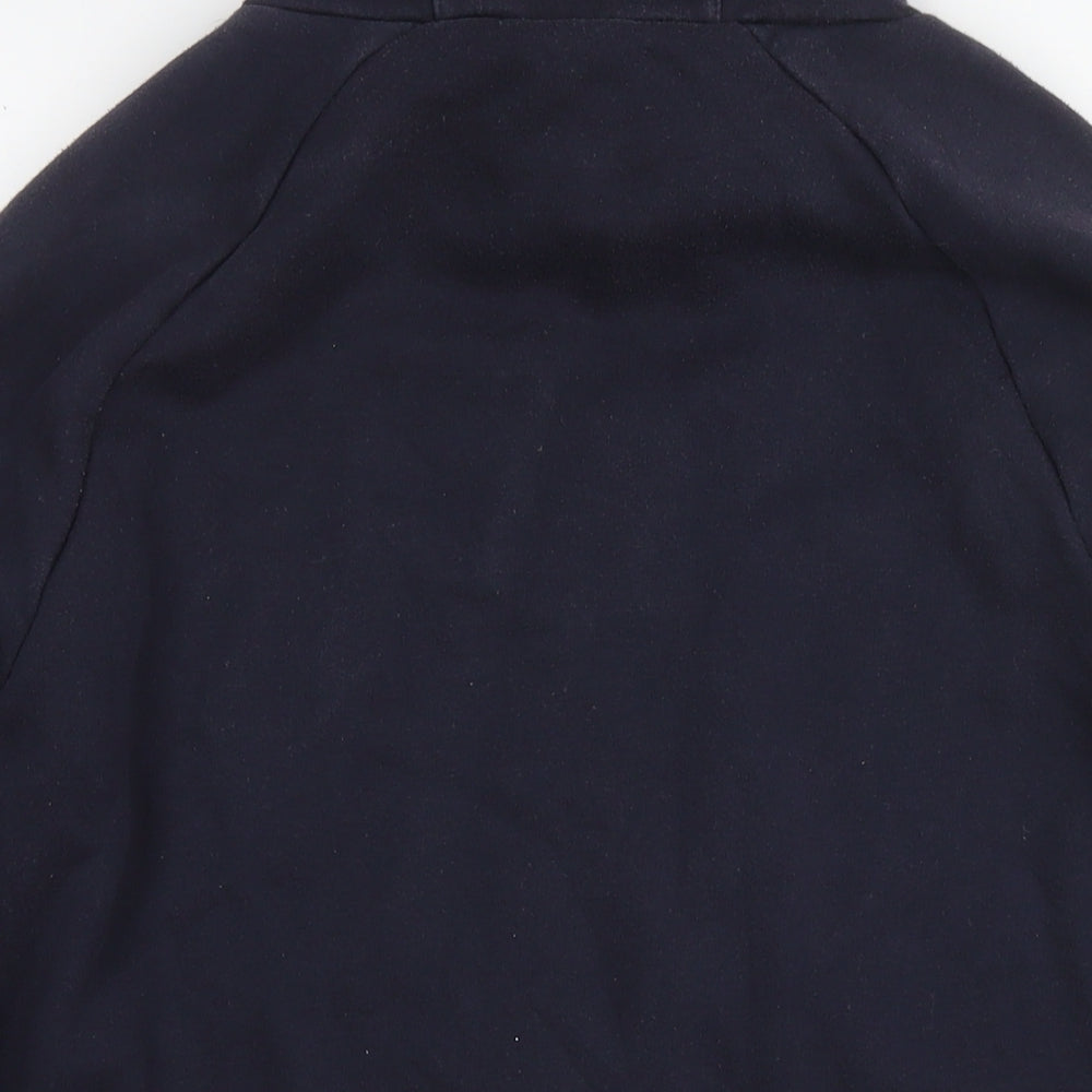 H&M Mens Blue Cotton Pullover Hoodie Size L - Explore Discover