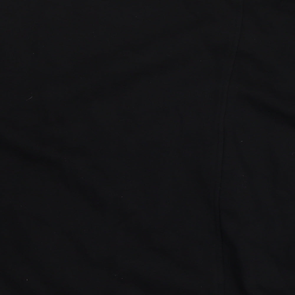 River Island Womens Black Cotton Pullover Sweatshirt Size L Pullover