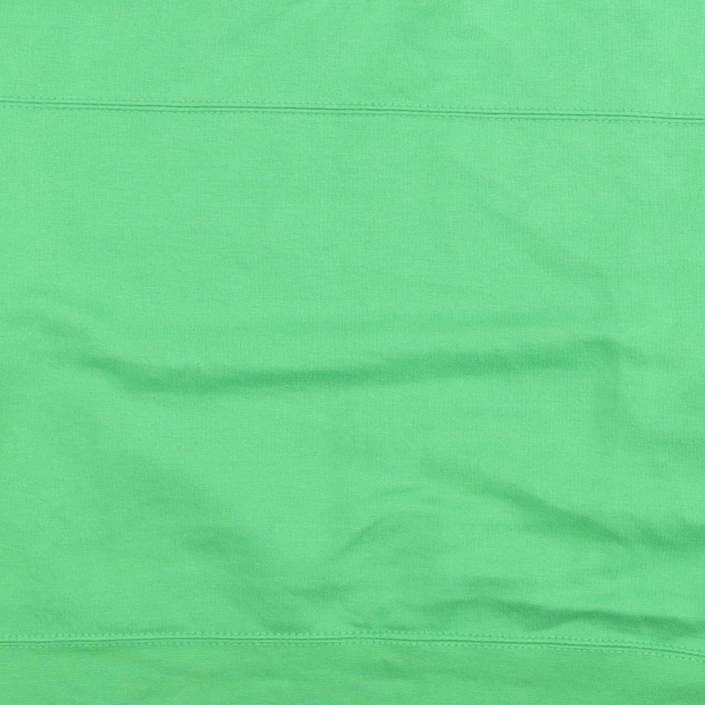 Zara Womens Green Cotton Pullover Sweatshirt Size S Pullover