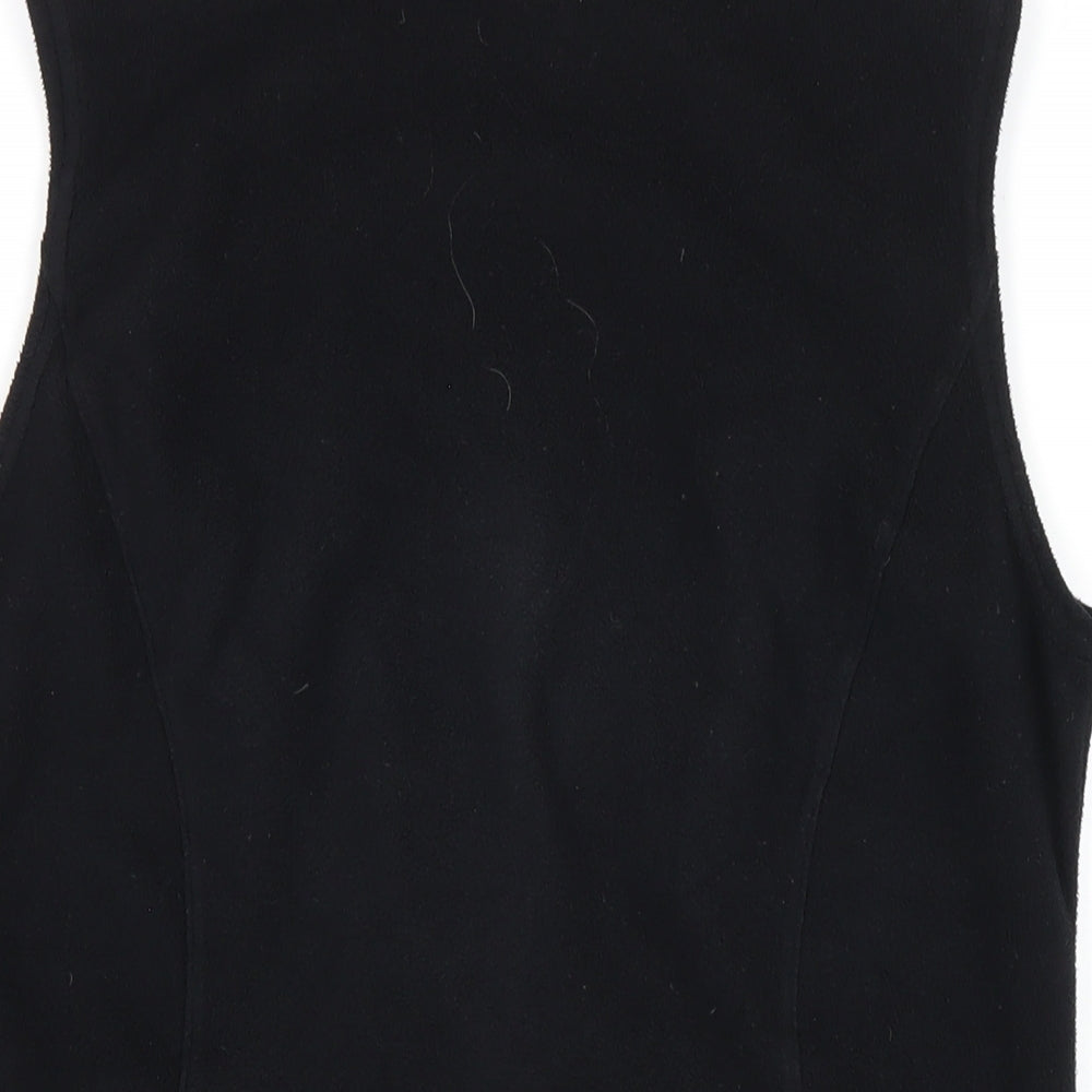 Marks & Spencer Womens Black Gilet Waistcoat Size 10 Zip