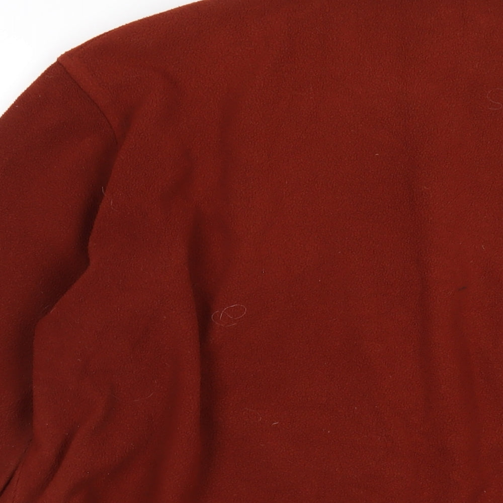 Marks & Spencer Womens Brown Polyester Basic Button-Up Size 18 Collared