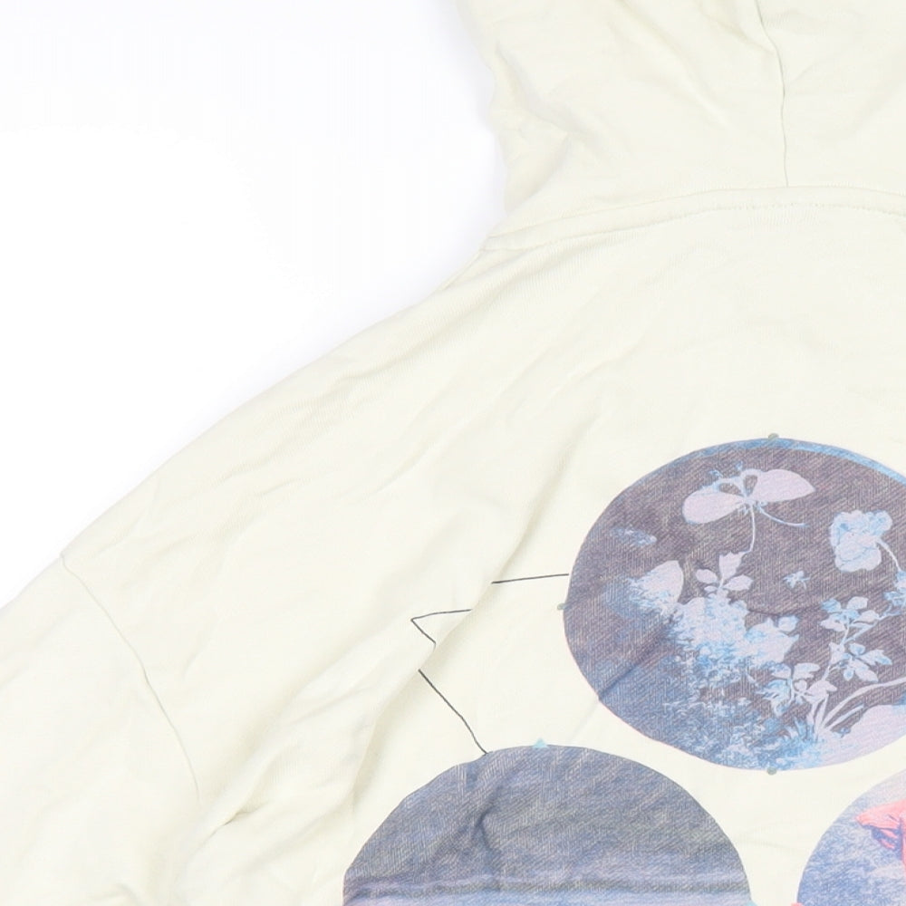 ASOS Womens Ivory Cotton Pullover Hoodie Size M Pullover