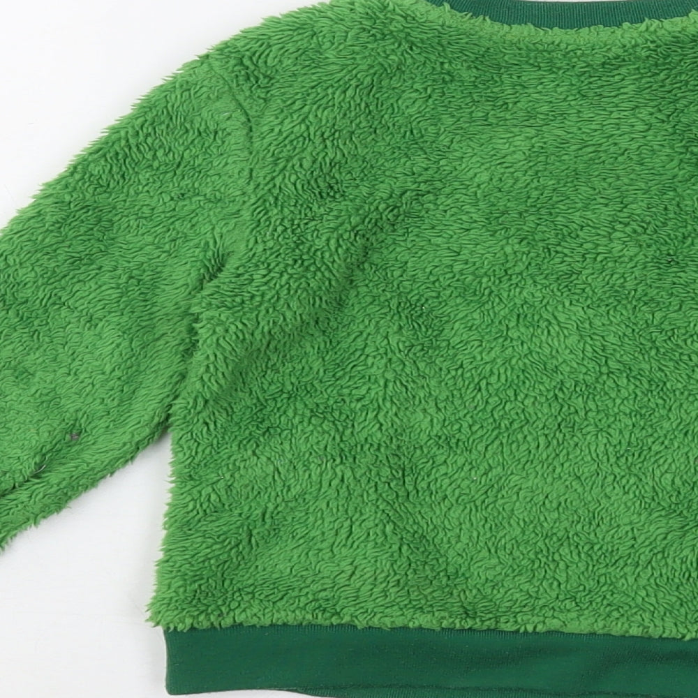 Disney Boys Green Geometric Polyester Pyjama Top Size 4 Years Pullover