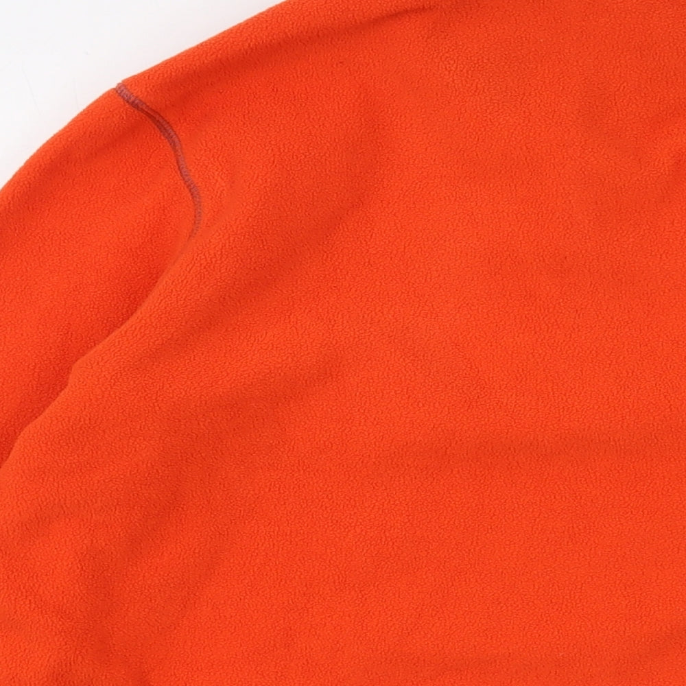 Quechua Mens Orange Polyester Pullover Sweatshirt Size M