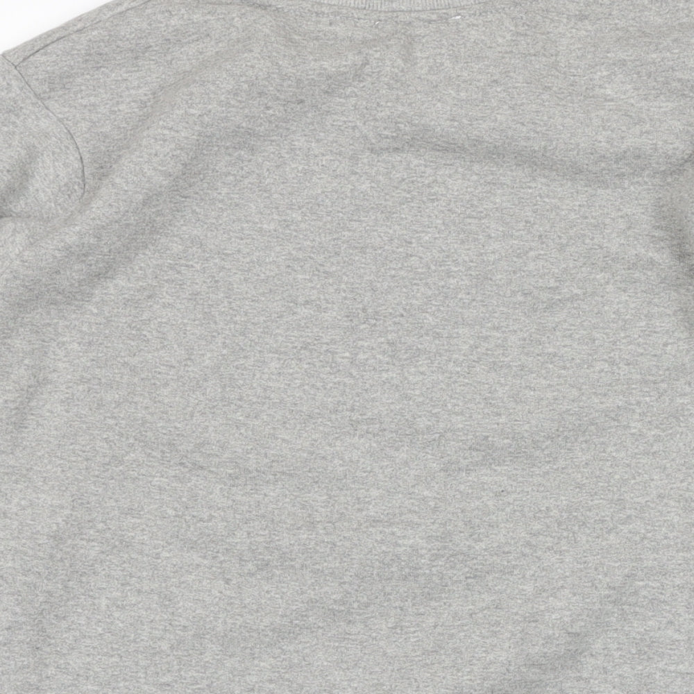 Hype Womens Grey Cotton Pullover Sweatshirt Size S