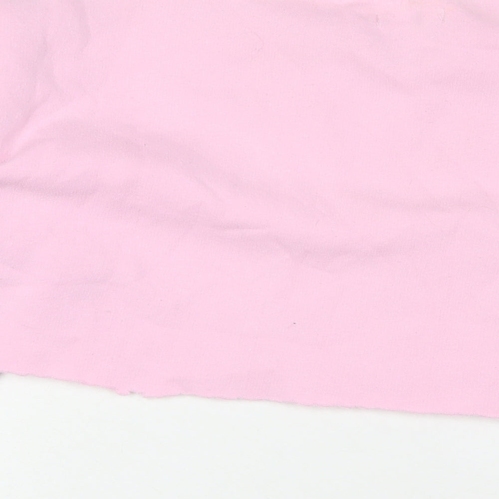PRETTYLITTLETHING Womens Pink Cotton Pullover Sweatshirt Size S Pullover