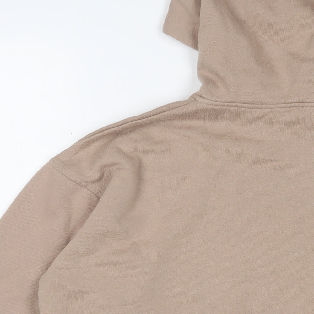 New Look Womens Brown Cotton Pullover Hoodie Size S Pullover