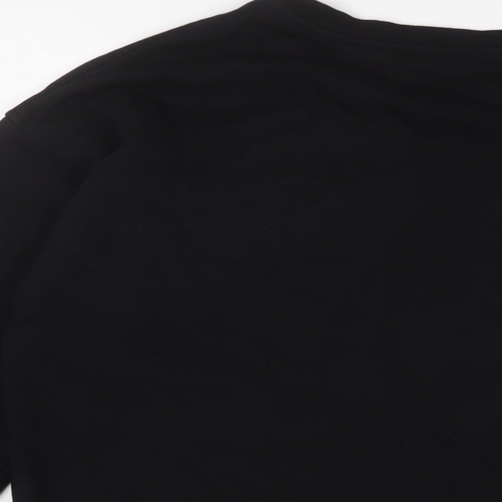 River Island Womens Black Cotton Pullover Sweatshirt Size XS Pullover
