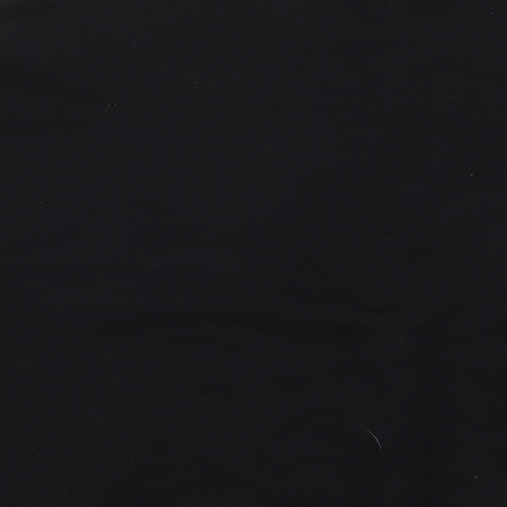 Missguided Womens Black Cotton Pullover Sweatshirt Size 10 Pullover