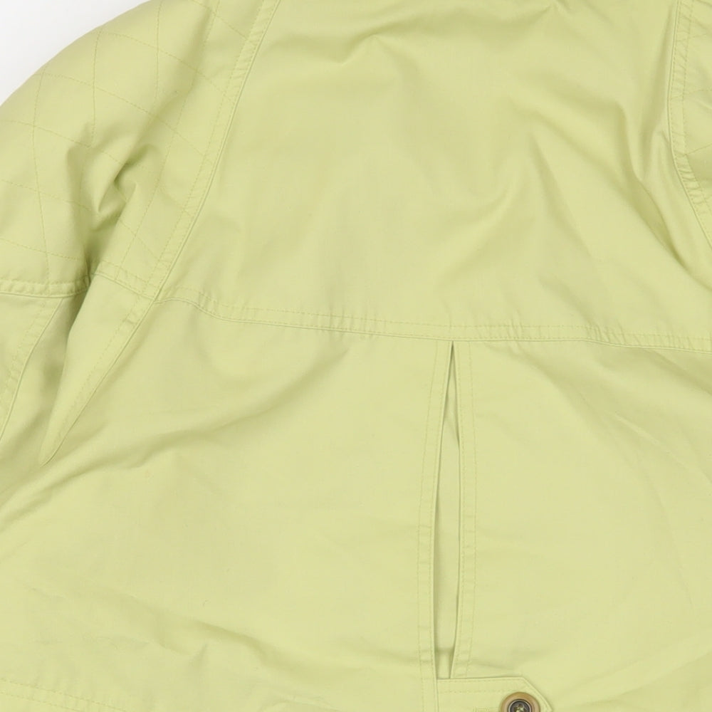 Telemac Womens Green Jacket Size 14 Zip