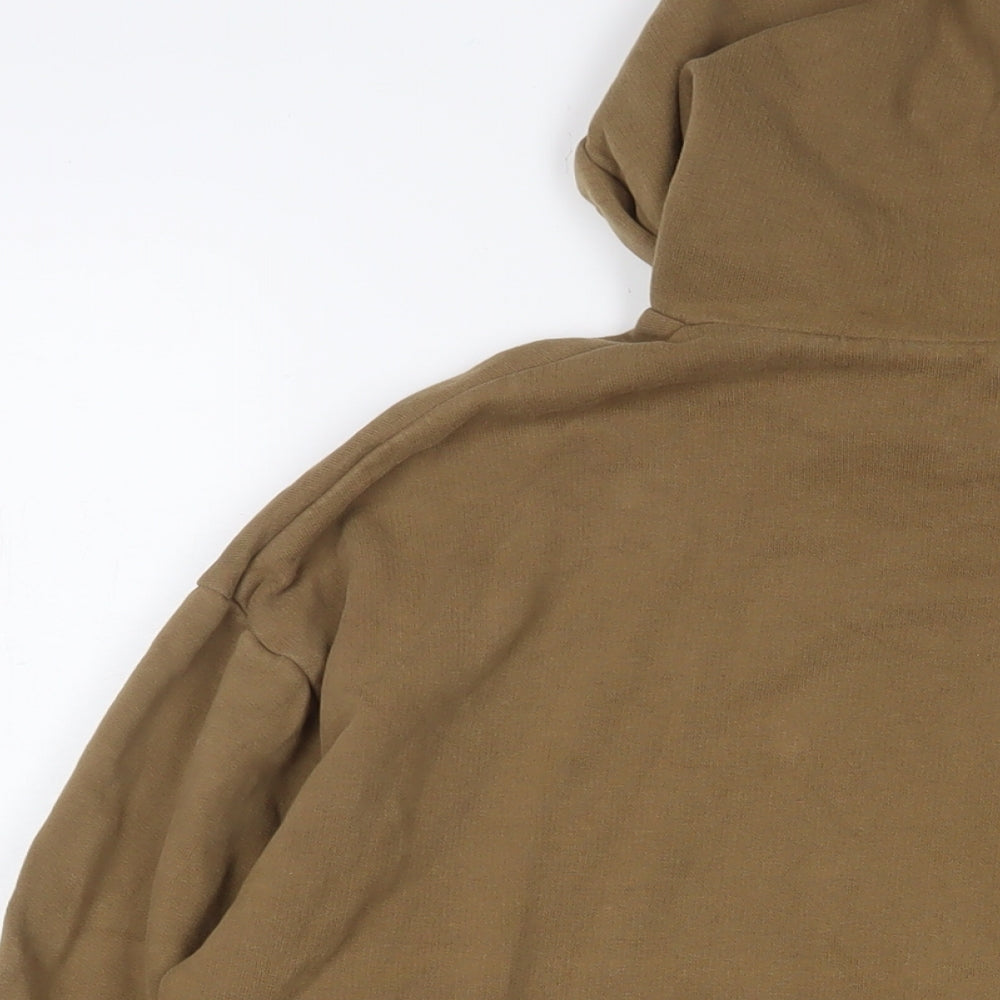 River Island Mens Green Cotton Pullover Hoodie Size S