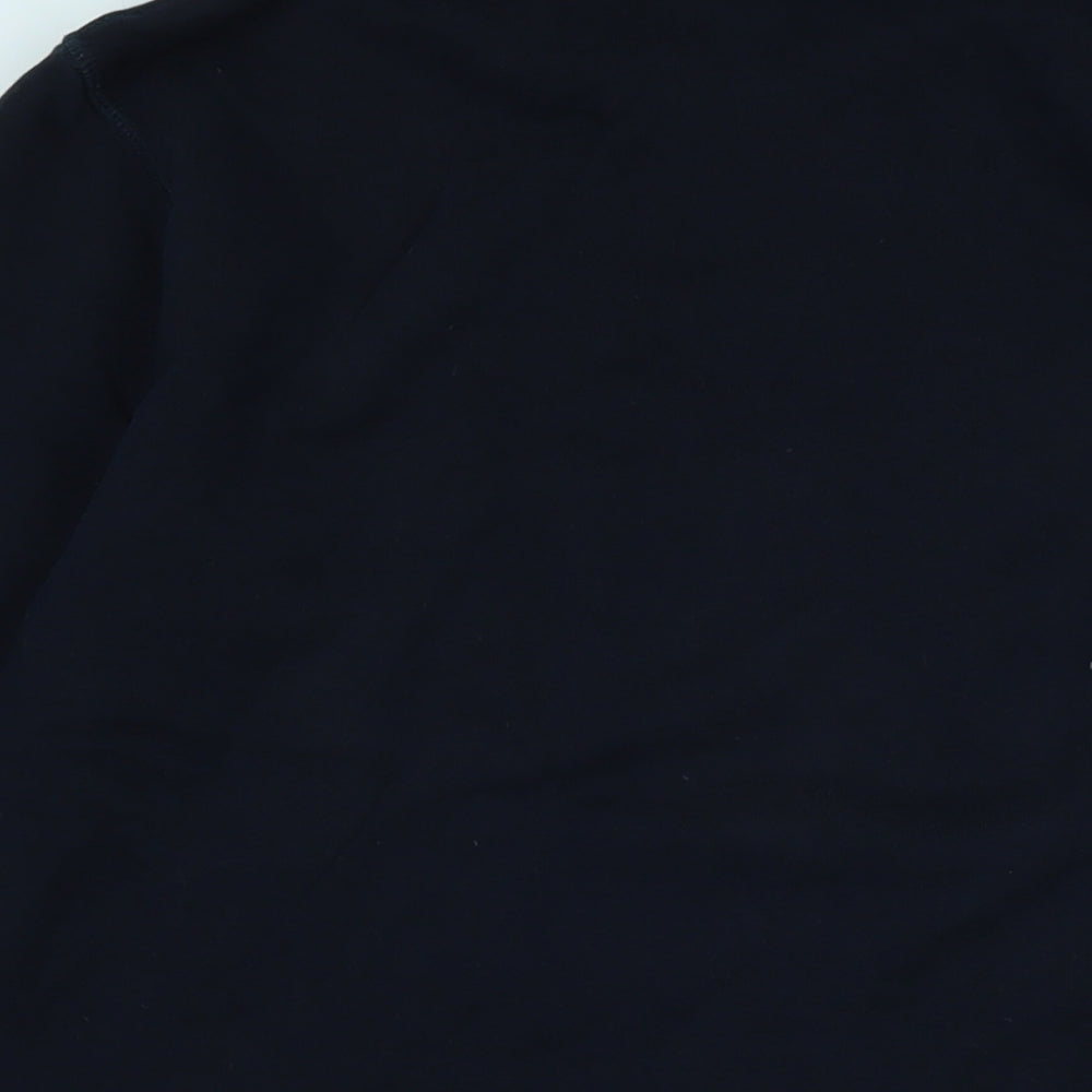 Marks & Spencer Womens Blue Crew Neck Cotton Pullover Jumper Size M