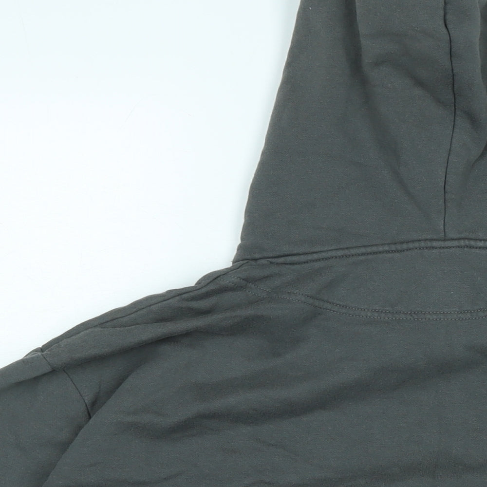 H&M Womens Grey Cotton Pullover Hoodie Size L