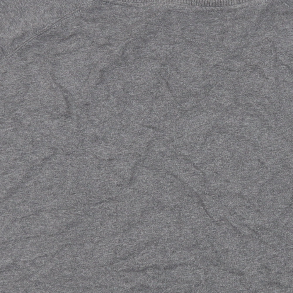 AND/OR Womens Grey Cotton Pullover Sweatshirt Size 12 Pullover - Ruffle Detail
