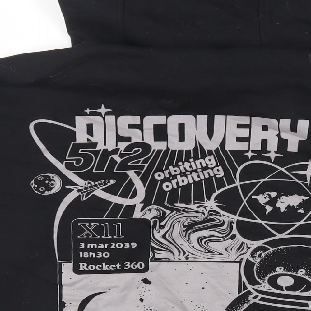 Divided by H&M Womens Black Cotton Pullover Hoodie Size S Pullover - NASA