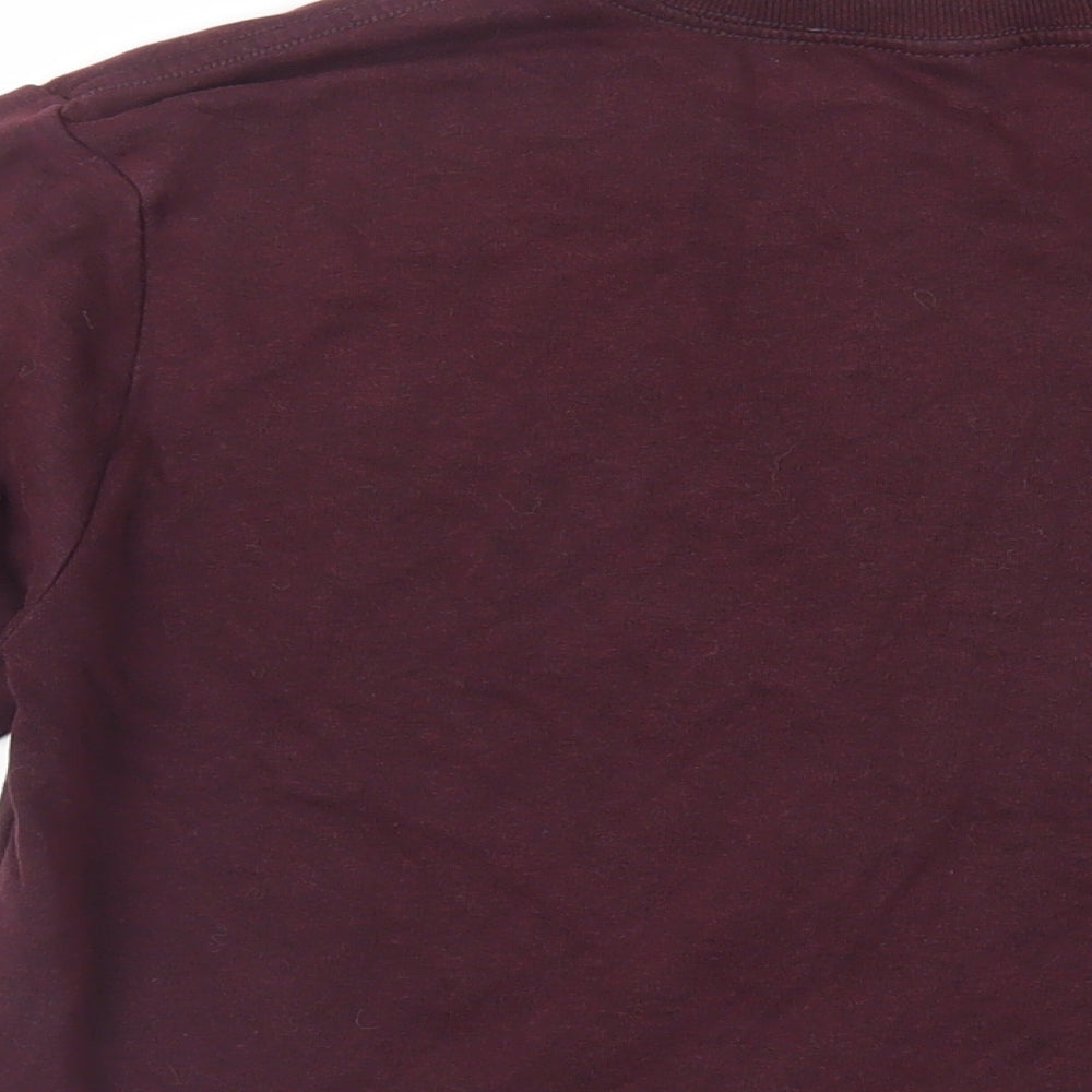 H&M Mens Purple Cotton Pullover Sweatshirt Size XS