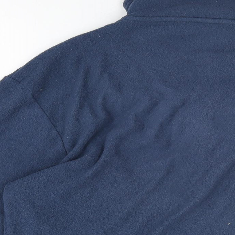 Avenue Womens Blue Polyester Pullover Sweatshirt Size M Zip