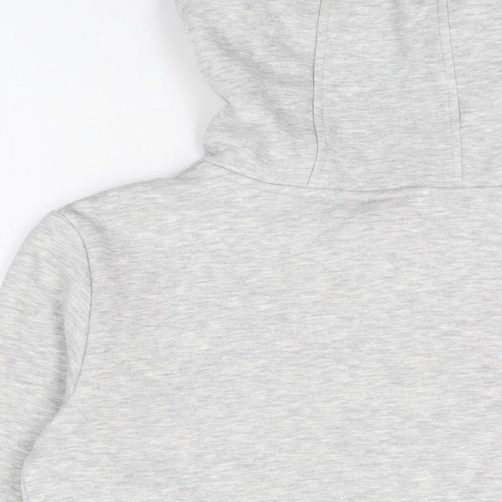 LA Gear Womens Grey Polyester Full Zip Hoodie Size 10 Zip