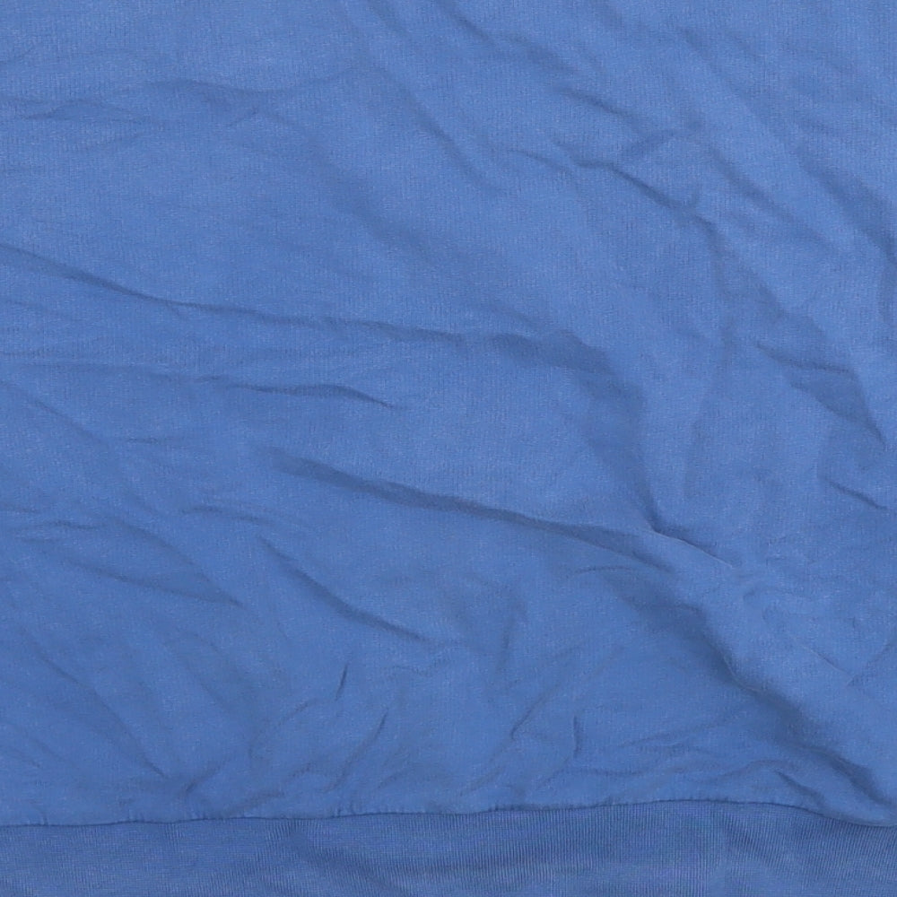 Warehouse Womens Blue Cotton Pullover Sweatshirt Size XS Pullover