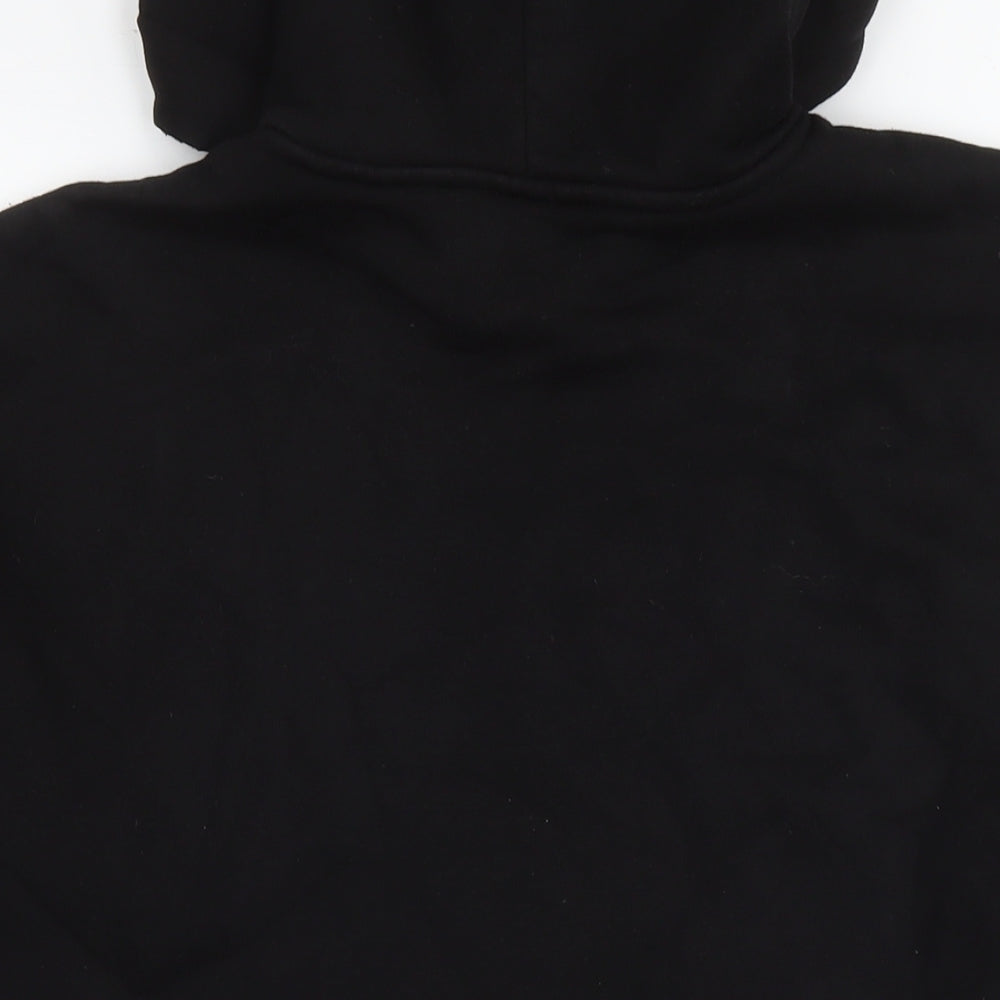 Boohoo Mens Black Cotton Pullover Hoodie Size M - Weightlifting Man Official