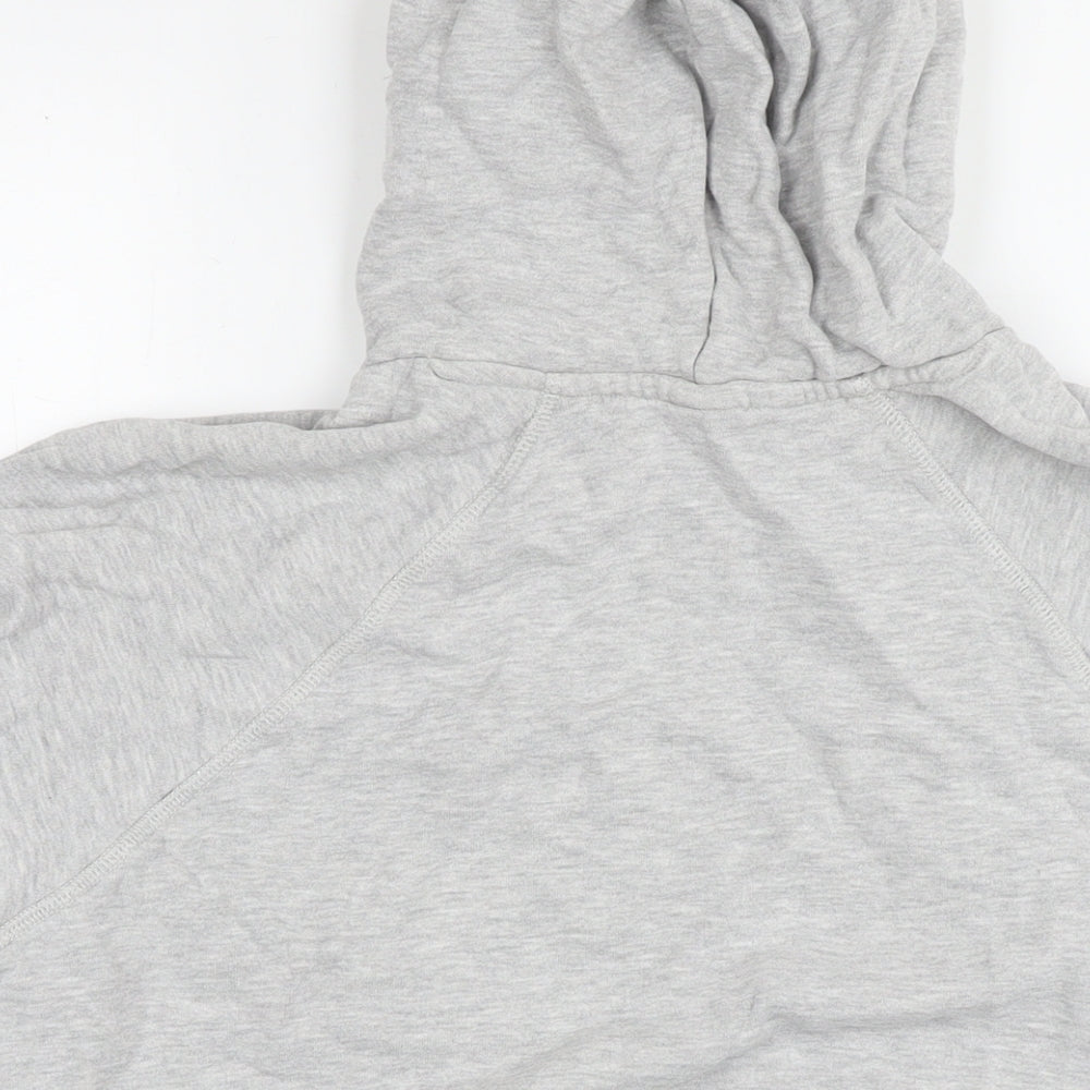 H&M Womens Grey Cotton Pullover Hoodie Size L Pullover