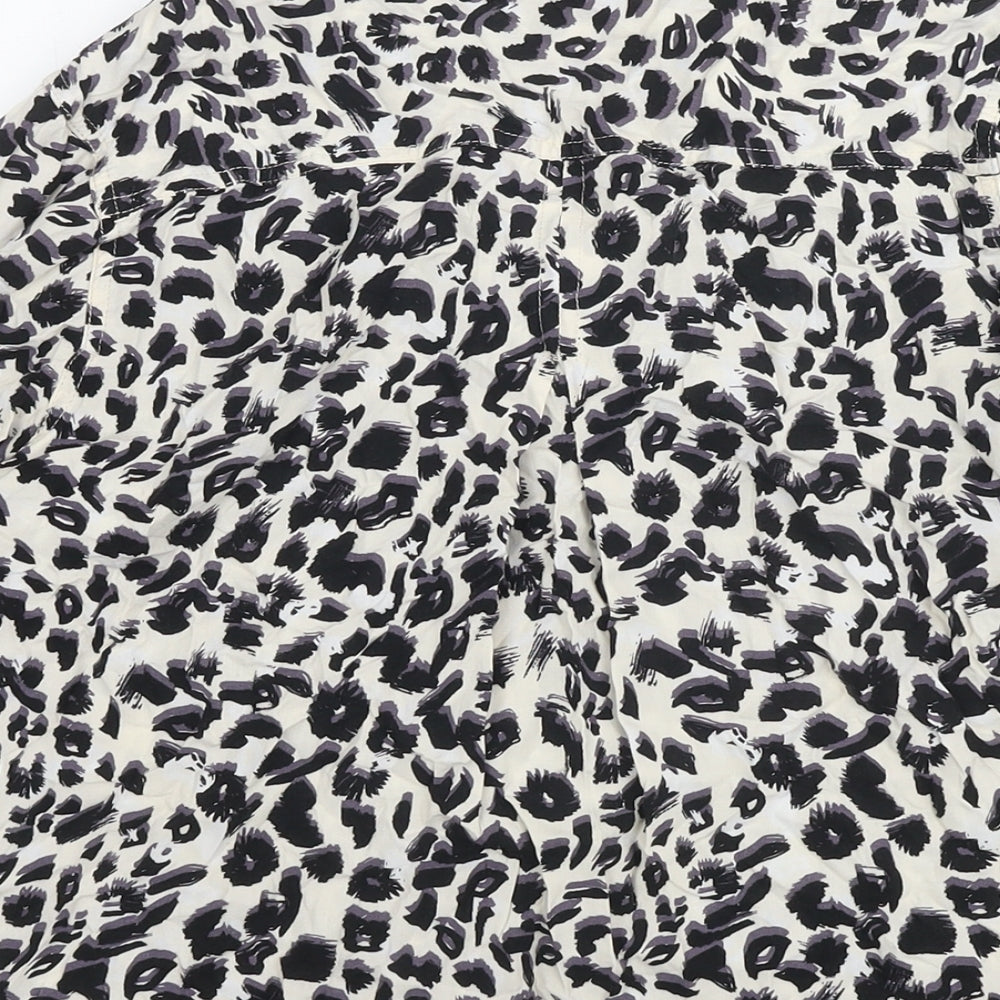 Velvet Heart Womens Multicoloured Animal Print Viscose Basic Button-Up Size S Collared - Leopard Print