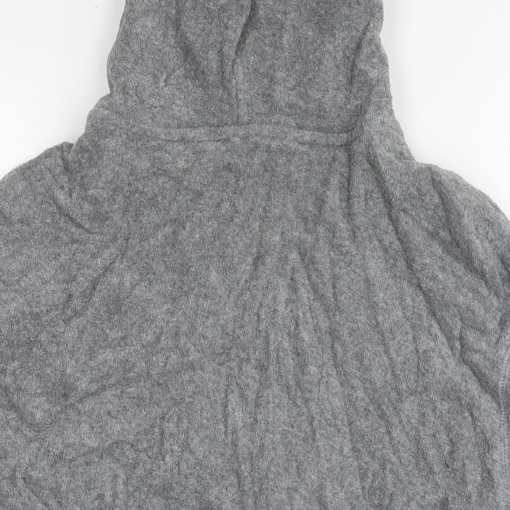 Marks & Spencer Mens Grey Cotton Full Zip Hoodie Size S