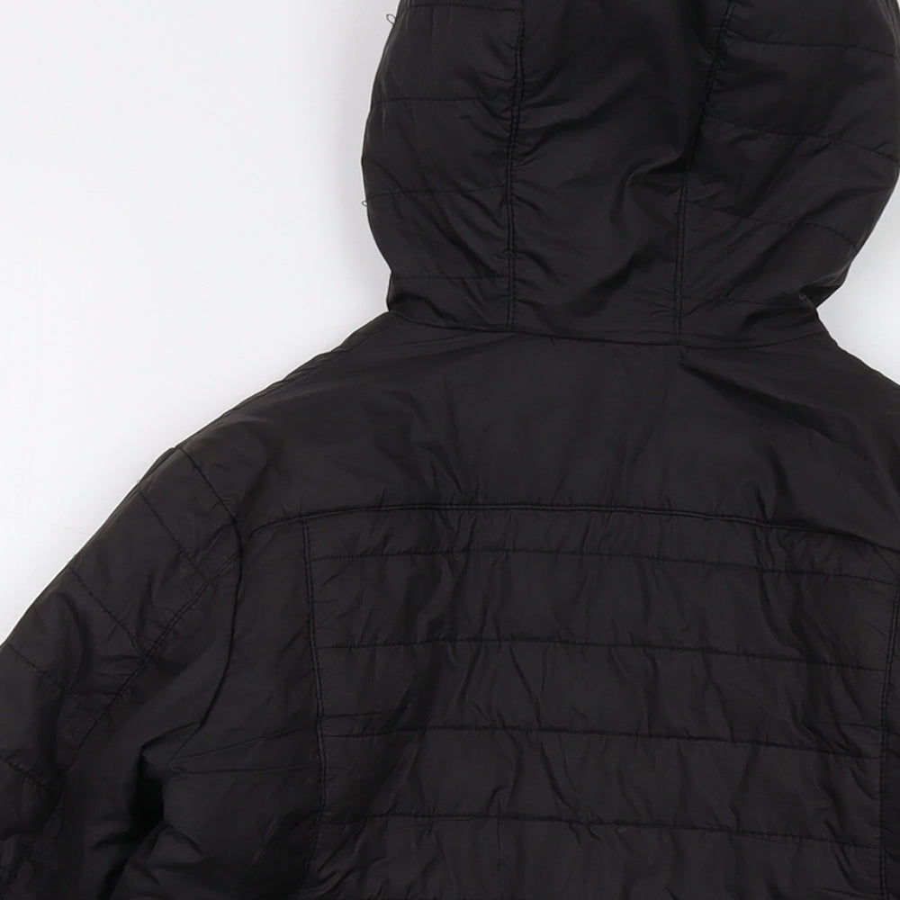 Quechua Boys Black Puffer Jacket Jacket Size 10 Years Zip