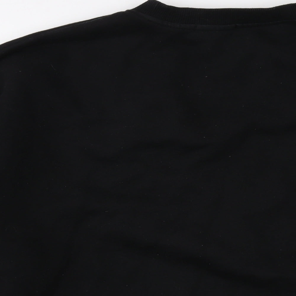 Hera Womens Black Cotton Pullover Sweatshirt Size XS Pullover