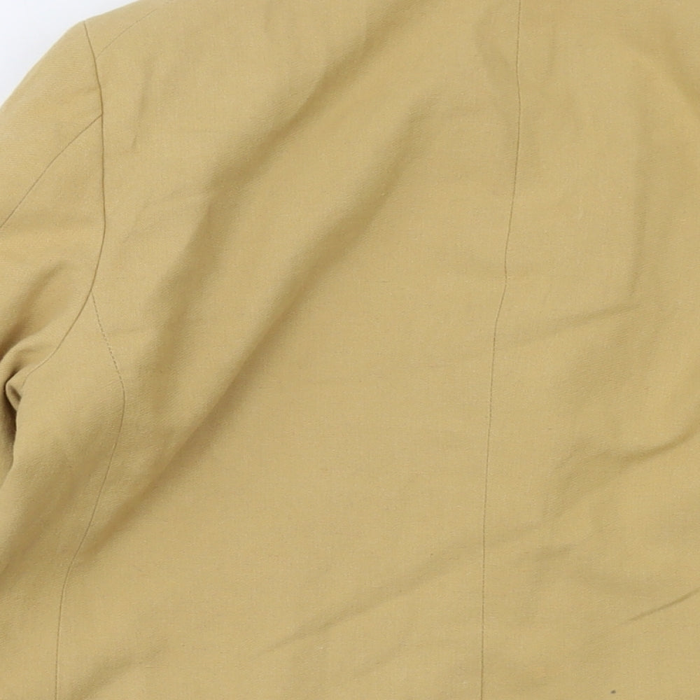 Topshop Womens Beige Jacket Size 12 Button