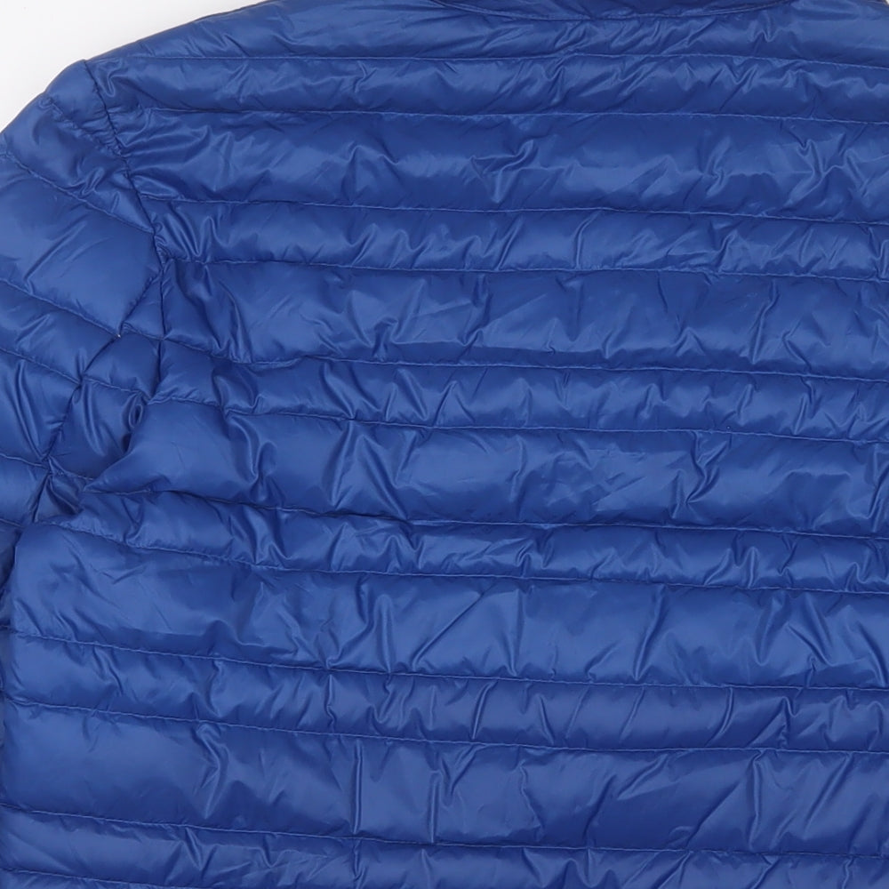 Marks & Spencer Mens Blue Puffer Jacket Jacket Size S Zip