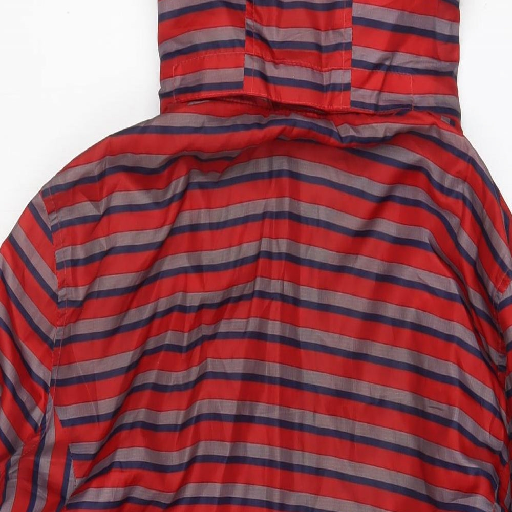NEXT Womens Red Striped Jacket Size 14 Zip