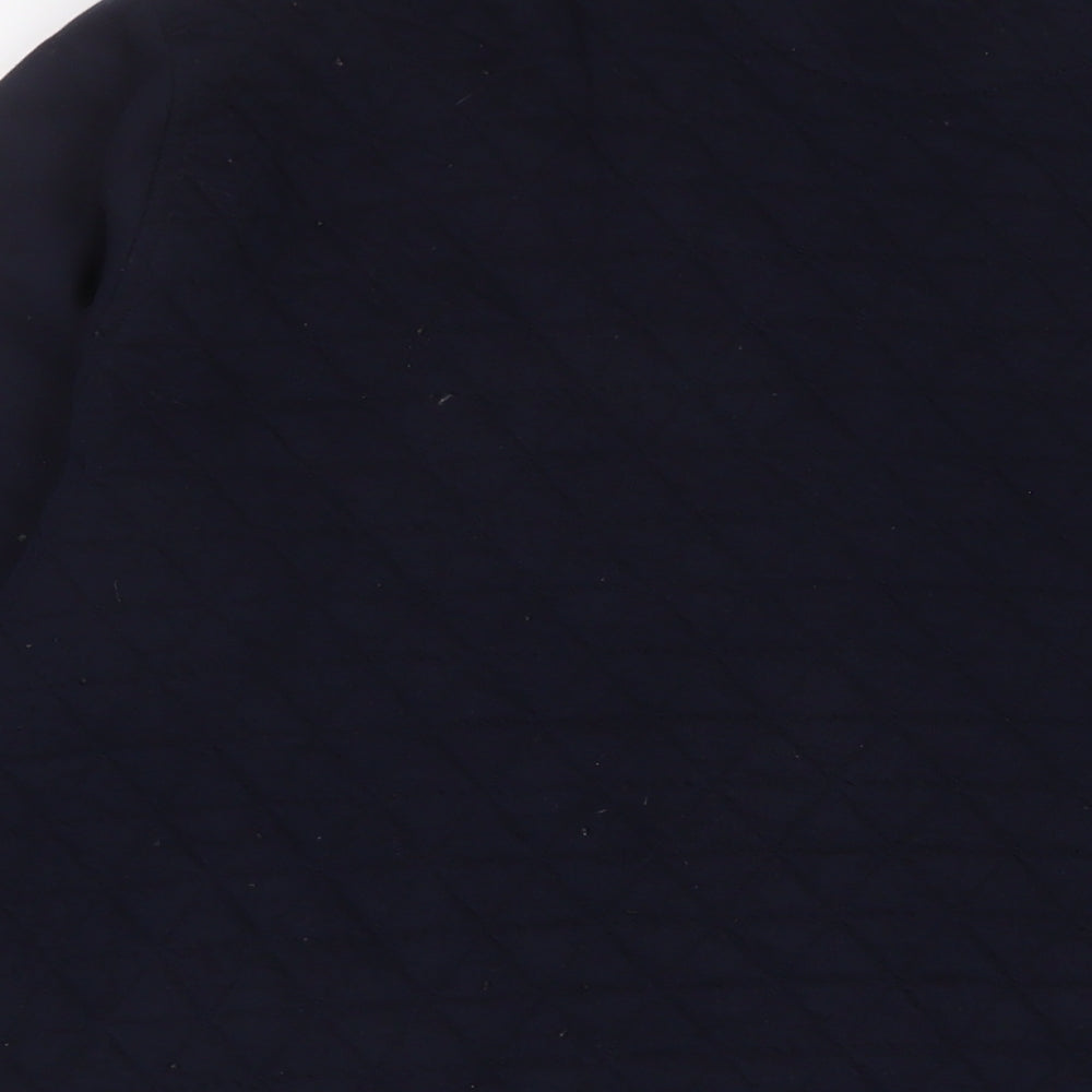 Marks & Spencer Mens Blue Cotton Full Zip Sweatshirt Size L