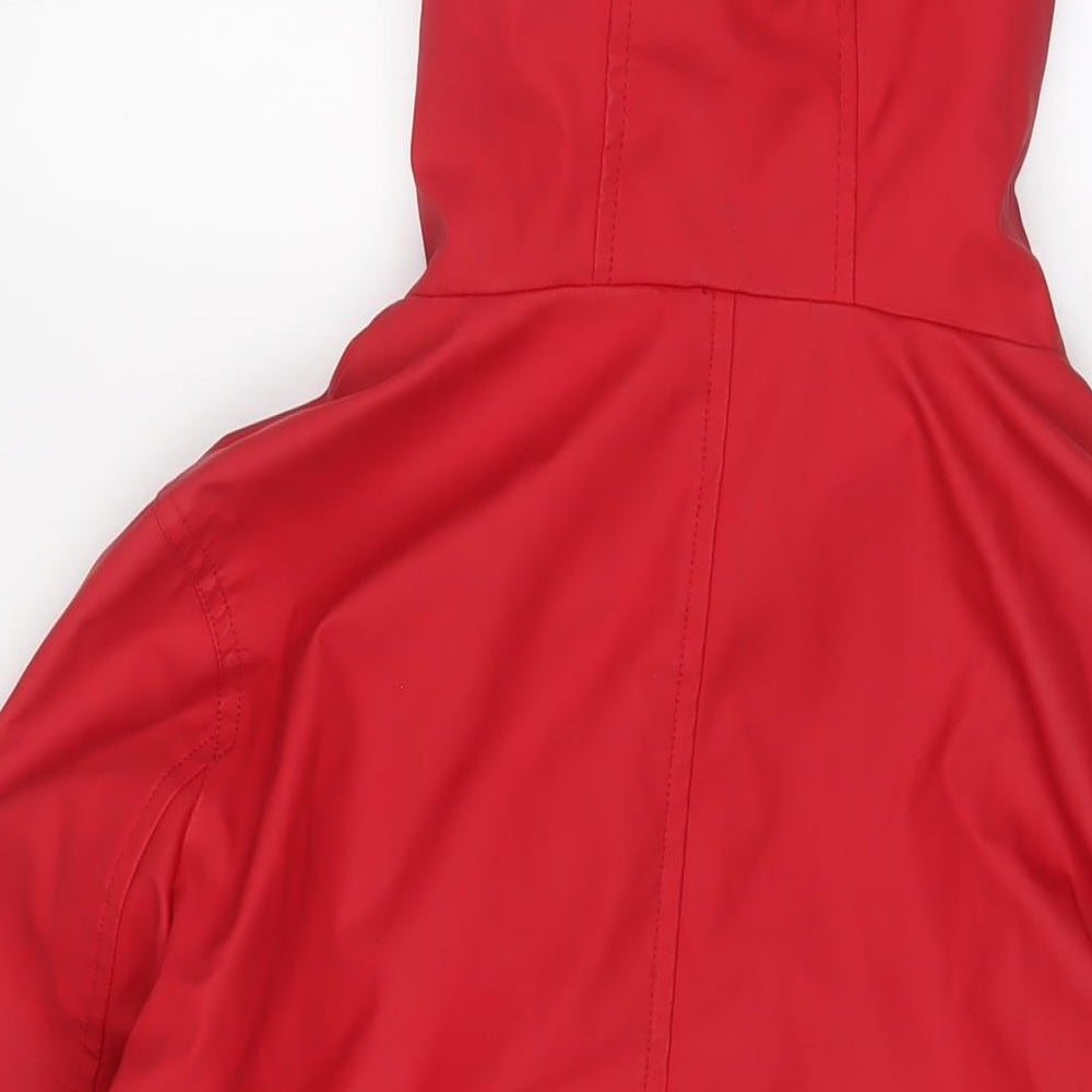 New Look Womens Red Jacket Size 14 Zip