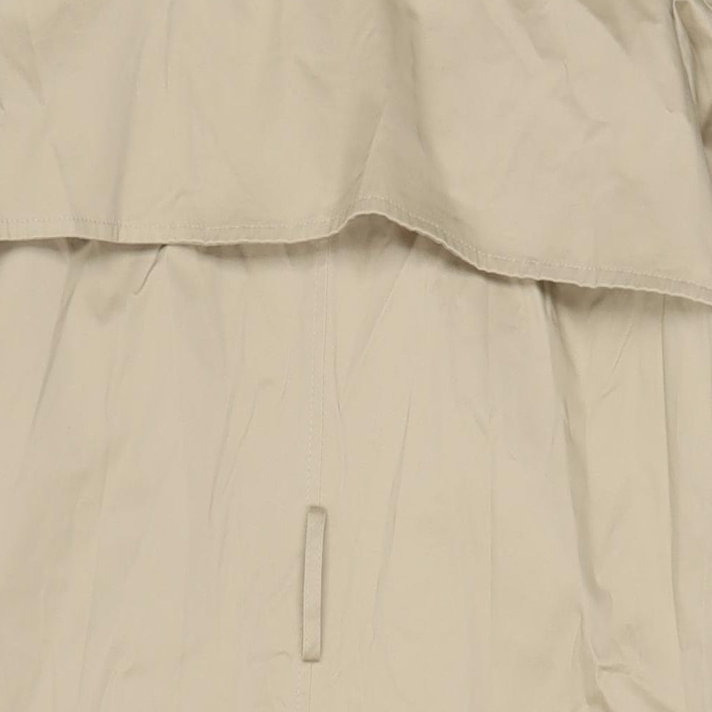 Marks & Spencer Womens Beige Overcoat Coat Size 12 Button